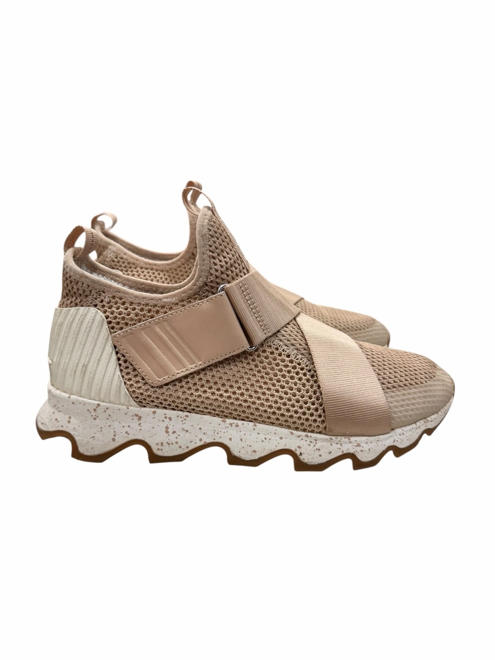 Sorel Women's 9 Kinetic Sneak Tan Dusty Rose Sneaker Shoes S4